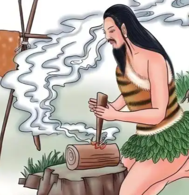 燧人氏钻木取火：一把火，烧尽茹毛饮血，点亮人类文明第一盏灯！